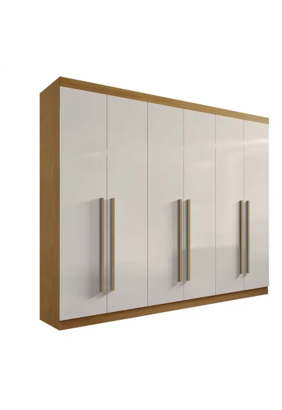 ROUPEIRO  DA VINCI 6 PORTAS - MDF (CINAMOMO/OFF)