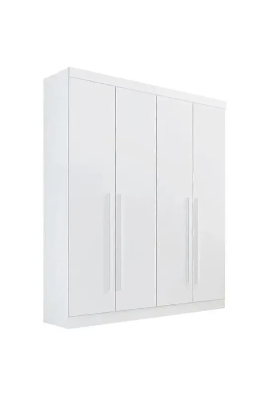 ROUPEIRO  DA VINCI 4 PORTAS 100% MDF (BRANCO)