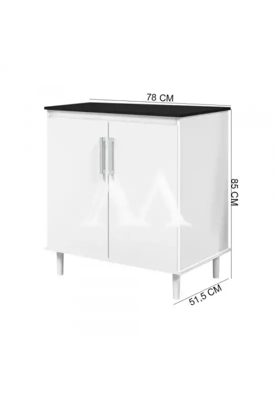 KIT COZINHA NAPOLES 1,60 - ITATIAIA (CINAMOMO/GRAFITE)