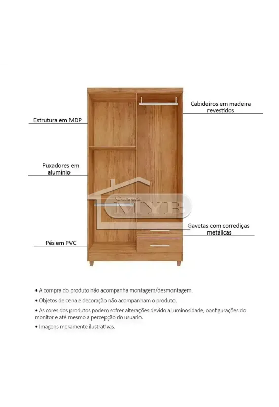 ROUPEIRO  04 PORTAS MADRI RUD RACK