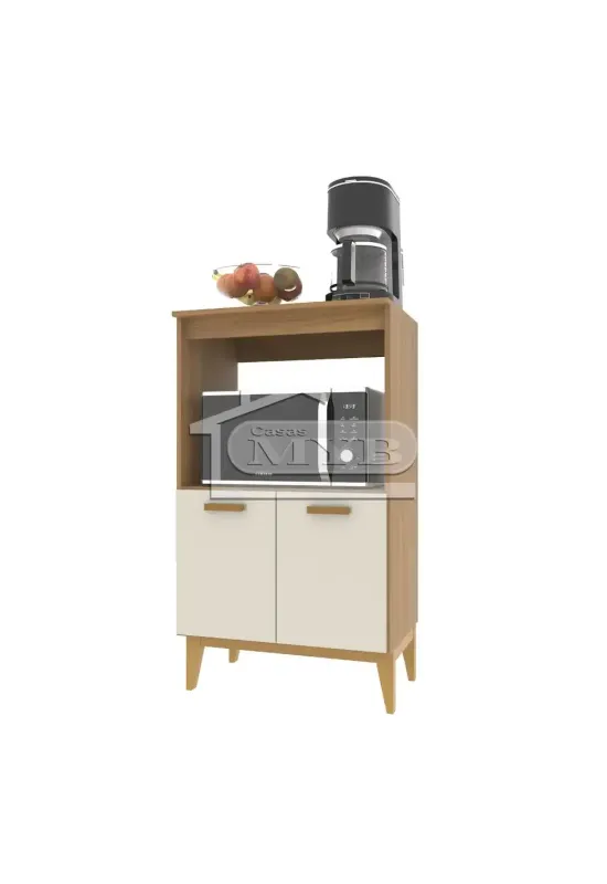 BALCAO PARA FORNO 0,65 2 PORTAS FARAO FREIJO OFF