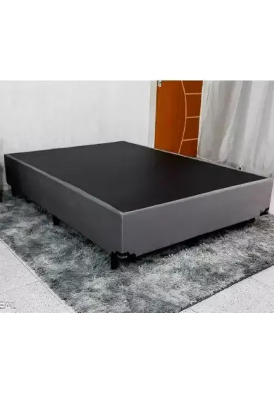 BASE CASAL SUED - 138X188X35 - BIOFLEX (3040/09 CINZA VELUDO)