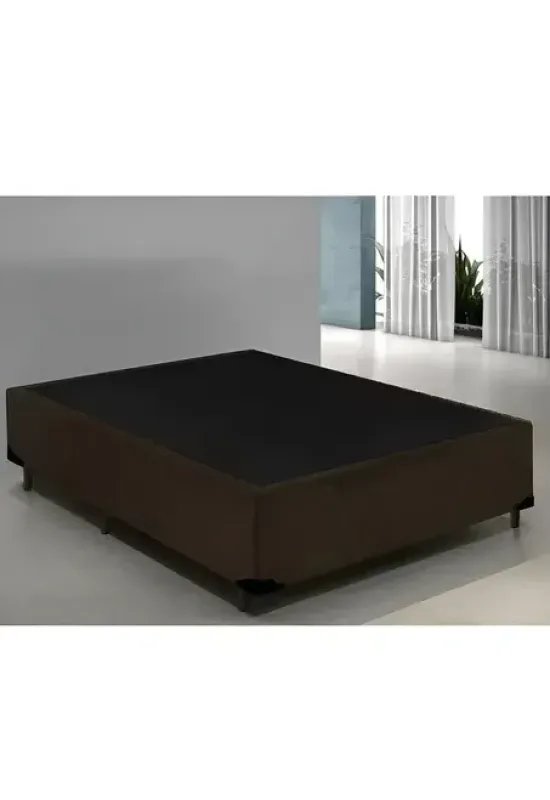 BASE CASAL SUED - 138X188X35 - BIOFLEX (MARROM)