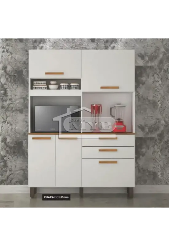 ARMARIO COZ VIENA 5 PTS (MDF) - NAINE (BRANCO)