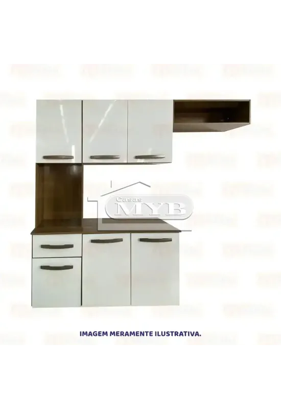 ARMARIO DE COZINHA CAROL - ARAMOVEIS (ATACAMA/BRANCO)