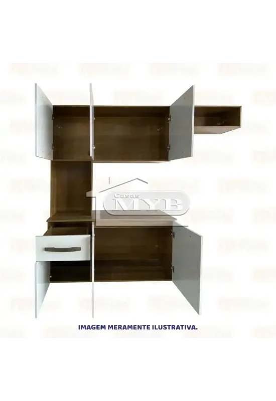 ARMARIO DE COZINHA CAROL - ARAMOVEIS (ATACAMA/BRANCO)