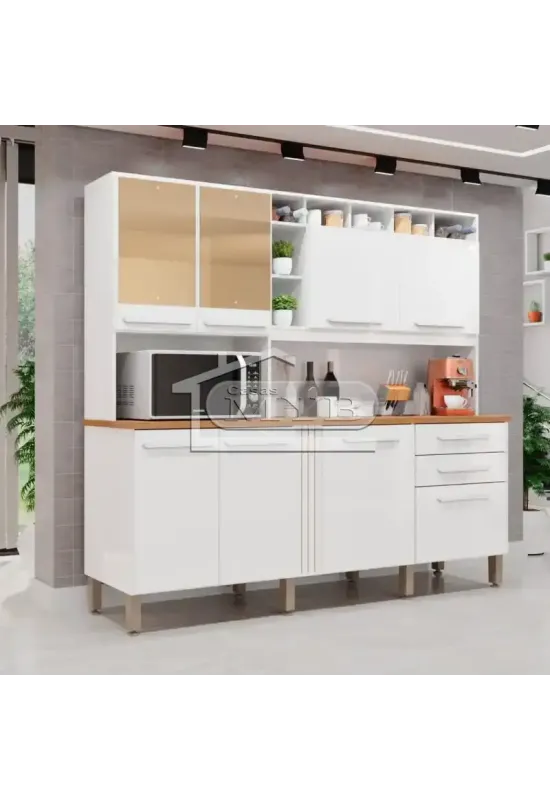 KIT DE COZINHA ANTONELA C ESPELHO - IMOP (BRANCO)
