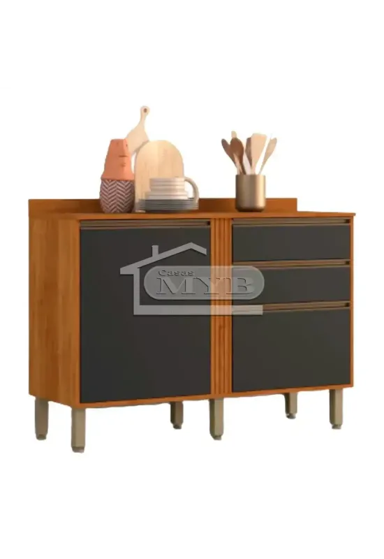 BALCAO PEROLA (CINAMOMO/PRETO)