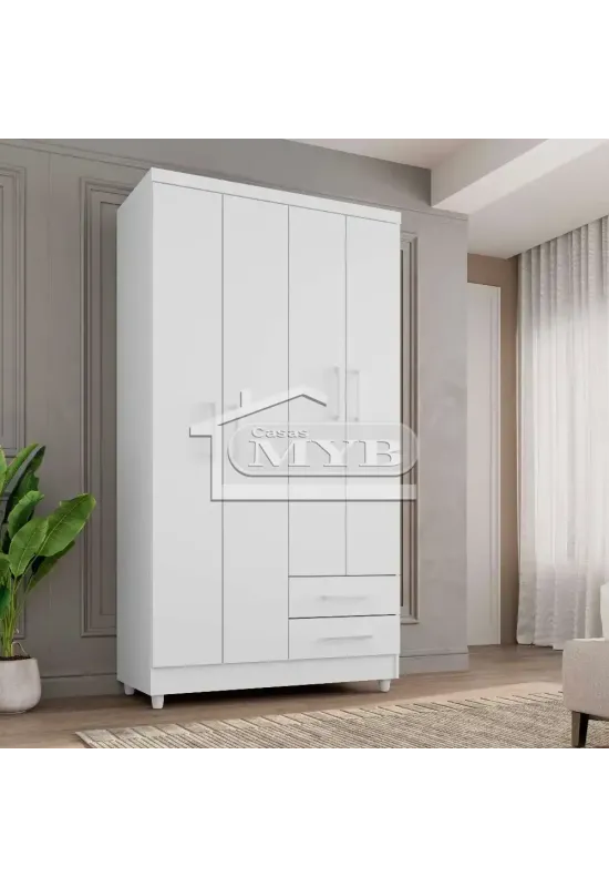 ROUPEIRO  04 PORTAS MADRI RUD RACK (BRANCO)